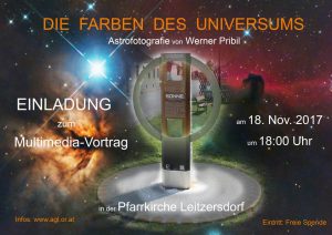 Multimedia Vortrag "Die Farben des Universums" @ Pfarrkirche Leitzersdorf | Leitzersdorf | Niederösterreich | Österreich